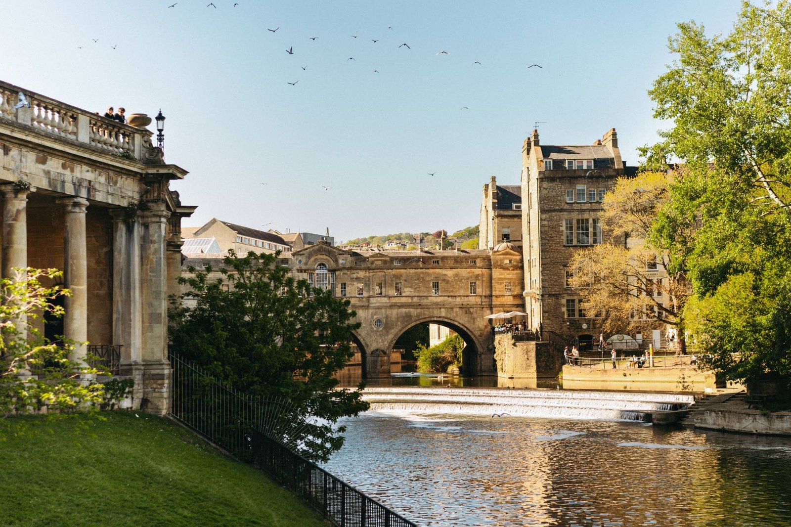 Pulteney Bridge over the River Avon in Bath
